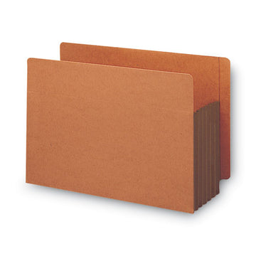 Smead® Redrope Drop-front End Tab File Pockets With Fully Lined Colored Gussets, 5.25" Exp, Letter Size, Redrope-dark Brown, 10-box freeshipping - TVN Wholesale